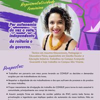 Kíssila - Técnica-administrativa - Candidata ao Consup 2020