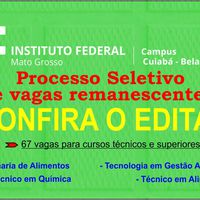 IFMT-Bela Vista abre seletivo para vagas remanescentes para 2015/2
